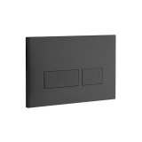 Product Cut out image of the Abacus Trend 2 Black Flush Plate